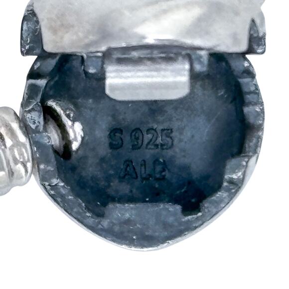 Vintage Pandora Sterling Silver 925 | Moments Heart Clasp Bangle Bracelet 8.25" - Picture 9 of 12